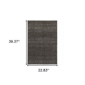 Homeroots 2' Blue And Silver Geometric Power Loom Area Rug - Stylish, Stain Resistant, Perfect For Any Space 2' X 3' Polypropylene 510235