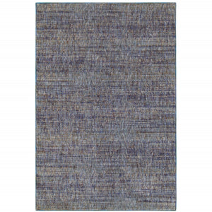 HomeRoots 10' Timeless Blue and Ivory Power Loom Area Rug for Living Rooms, Dinings, and Bedrooms - Durable Style 5' X 7' 510248
