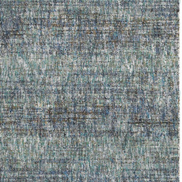 Homeroots 8' Runner Blue And Gray Power Loom Runner Rug Blue,Grey Other Material 510254