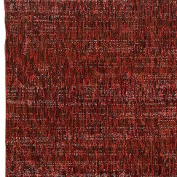 Homeroots 8' Runner Red And Gray Power Loom Runner Rug Red,Rust Other Material 510263