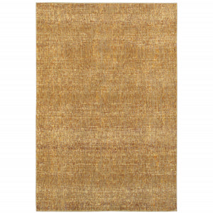 Homeroots 10' X 13' Brown Power Loom Area Rug Gold,Multi Other Material 510270
