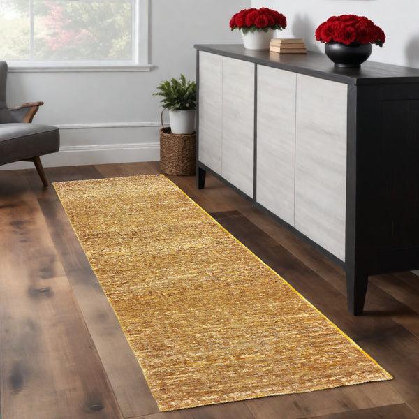 Homeroots 8' Runner Brown Power Loom Runner Rug Gold,Multi Other Material 510272