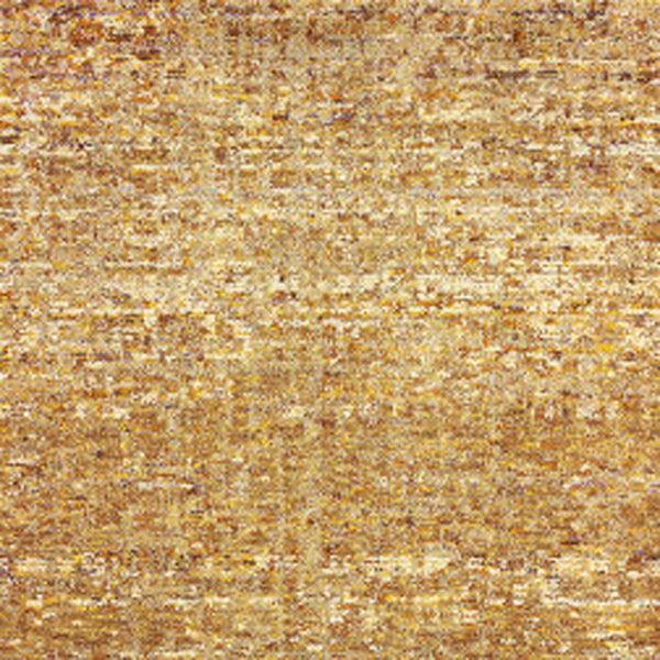 Homeroots 12' Runner Brown And Ivory Power Loom Runner Rug Gold,Multi Other Material 510273