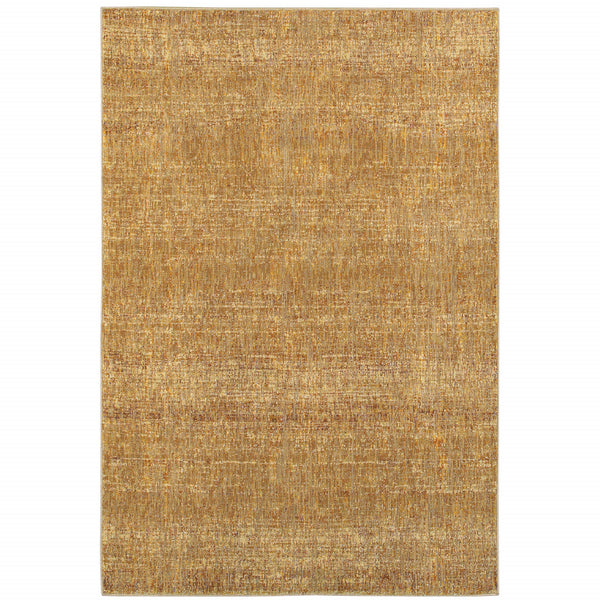 Homeroots 7' X 10' Brown Power Loom Area Rug Gold,Multi Other Material 510276