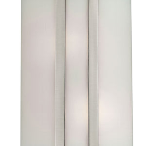 Thomas Lighting Zenith Frosted Glass Wall Sconce Dimmable Indoor Fixture for Hallway or Bedroom Nickel 8 W x 4 D x 14 H 5102WS/20
