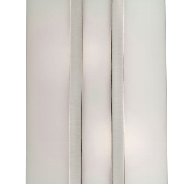 Thomas Lighting Zenith Frosted Glass Wall Sconce Dimmable Indoor Fixture for Hallway or Bedroom Nickel 8 W x 4 D x 14 H 5102WS/20