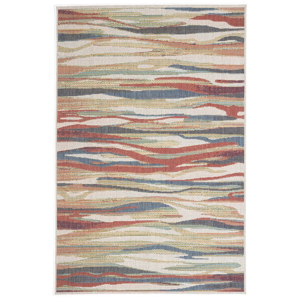 Capel Rugs Captiva-zuo Indoor/Outdoor Collection: Stunning Colors And Durable Design For Any Space Multi, Red 100% Olefin 5103rs05030706975