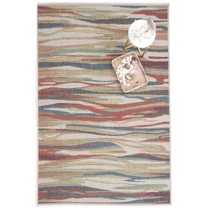 Capel Rugs Captiva-zuo Indoor/Outdoor Collection: Stunning Colors And Durable Design For Any Space Multi, Red 100% Olefin 5103rs05030706975