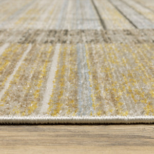 HomeRoots 8' Geometric Power Loom Runner Rug - Stylish Durable Design for High-Traffic Areas and Entryways 8' X 11' 510313