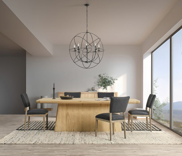 Classic Home Orlando 95" Dining Table Premium Solid Oak Wood Craftsmanship for Timeless Experiences 51031417