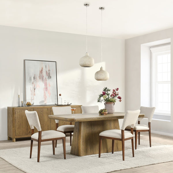 Classic Home Orlando 71" Dining Table - Light Brown Oak, Timeless Design for Modern and Traditional Spaces 51031419