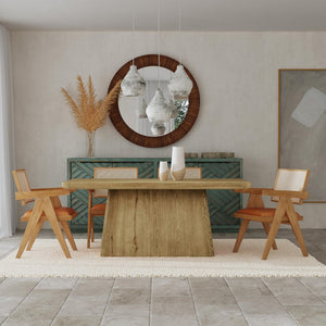 Classic Home Orlando 71" Dining Table - Light Brown Oak, Timeless Design for Modern and Traditional Spaces 51031419