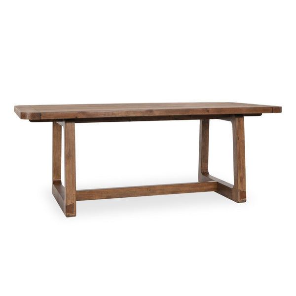 Classic Home Lyra Extendable Dining Table in Smoke Brown - Rustic Elegance, Eco-Friendly Design, Seats Up to 10 51031642