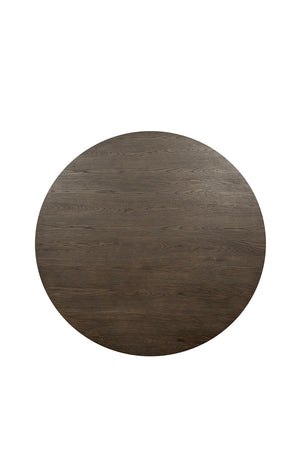 Classic Home Tiber 55" Round Dining Table in Toasted Brown - Modern Oak Veneer for Stylish, Durable Experience 51031734