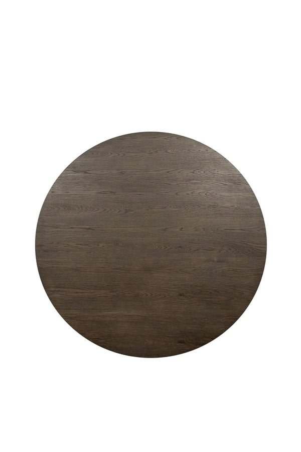 Classic Home Tiber 55" Round Dining Table in Toasted Brown - Modern Oak Veneer for Stylish, Durable Experience 51031734