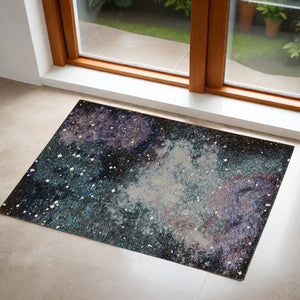 Homeroots 3' X 5' Purple And Ivory Abstract Power Loom Area Rug  Other Material 510423