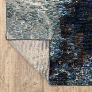 HomeRoots 10' Gray Abstract Area Rug - Modern Power Loom Design for Stylish, Stain-Resistant Comfort & Durability 7' X 10' 510443