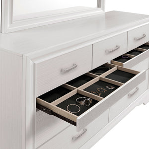 English Elm Annie 9-Drawer Dresser: Elegant Storage Solution With Crystal-Like Fronts For Modern Bedrooms B062P378342