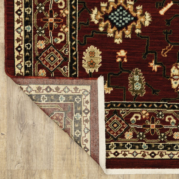 HomeRoots 2' Elegant Oriental Power Loom Runner Rug - Stain Resistant, Soft Pile, Perfect for Hallways & Entryways 2'6" x 12' 510598