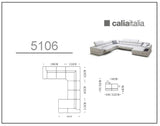 VIG Furniture Divani Casa Pella Modern White Italian Leather Sectional Sofa VGCA5106-WHT-FL