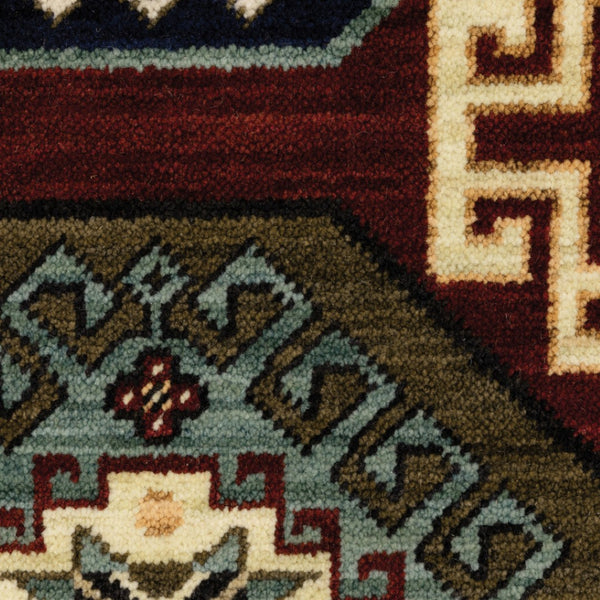 HomeRoots 2' Elegant Oriental Power Loom Runner Rug - Stain Resistant, Fringed Tassels, Durable & Stylish Accent 2'6" x 12' 510602
