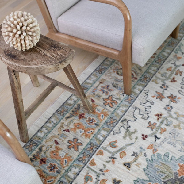 HomeRoots 2' Elegant Oriental Power Loom Runner Rug - Stain Resistant, Multi-Color, Fringed, Durable Design Ivory/ Multi 2'6" x 12' 510615