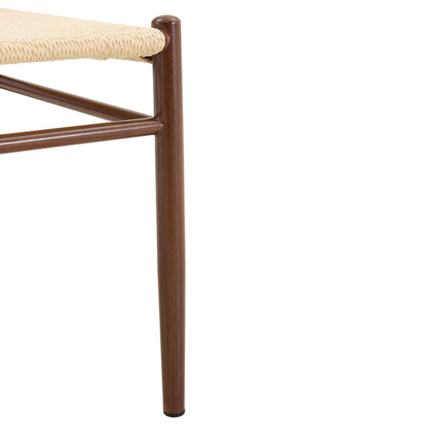 English Elm Table and Chair Set Round Stone Slab Top with Wishbone Iron Seats for Dining W2920S00138