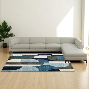 HomeRoots 10' Modern Brown and Ivory Geometric Area Rug – Durable, Stain-Resistant, Perfect for Any Room 10' X 13' 510803