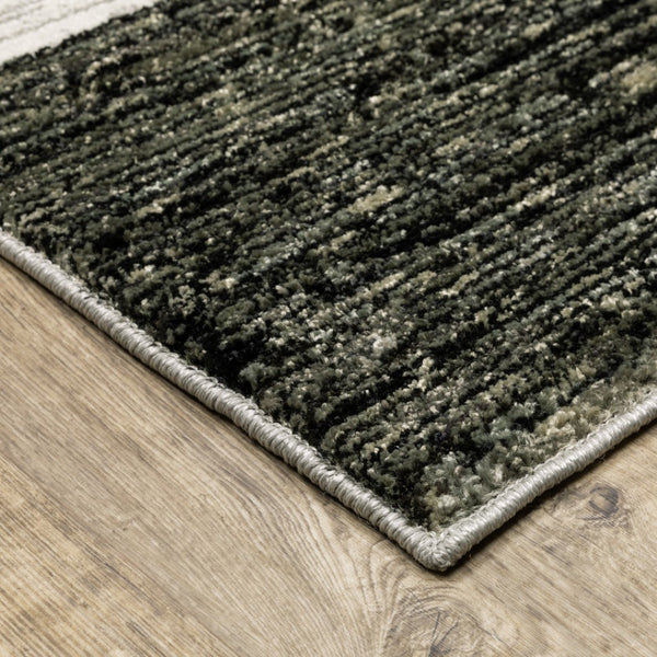 HomeRoots 10' Modern Blue and Beige Geometric Power Loom Area Rug for Stylish, Low-Maintenance Living Spaces 3' x 5' 510826