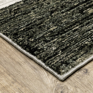 HomeRoots 10' Modern Blue and Beige Geometric Power Loom Area Rug for Stylish, Low-Maintenance Living Spaces 9' X 12' 510830
