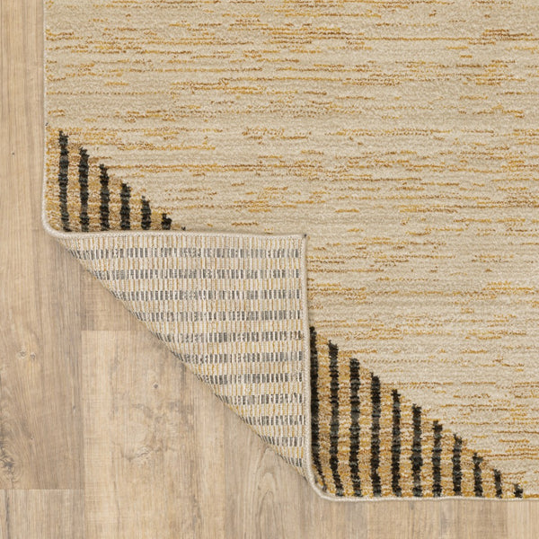 HomeRoots 10' Stylish Blue and Beige Geometric Area Rug – Durable, Stain-Resistant Design for Modern Spaces 5' X 7' 510855