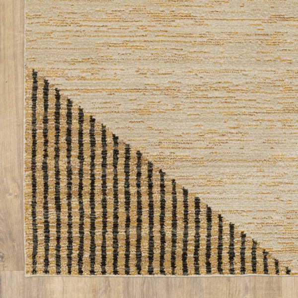 HomeRoots 10' Stylish Blue and Beige Geometric Area Rug – Durable, Stain-Resistant Design for Modern Spaces 7' X 10' 510856