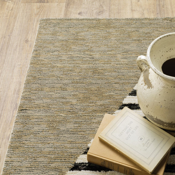 HomeRoots 10' Stylish Blue and Beige Geometric Area Rug – Durable, Stain-Resistant Design for Modern Spaces 8' X 11' 510857