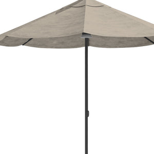 Homeroots 9' Gray Sunbrella Octagonal Lighted Market Patio Umbrella With Usb And Solar  Aluminum 510869