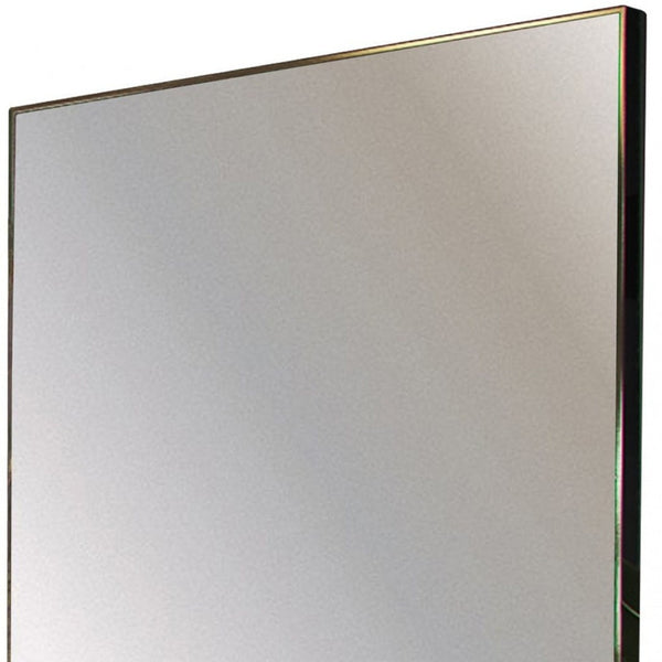 Homeroots 32" Gray Square Metal Framed Accent Mirror  Glass,Steel 510898