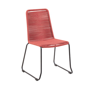 Homeroots Three Piece Gray And Black Round Stone Dining Set With Two Chairs  Stone,Eucalyptus,Rope 510911