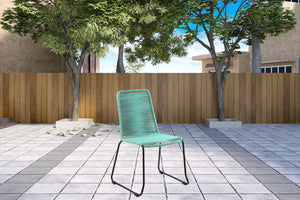 Homeroots Three Piece Gray And Black Round Stone Dining Set With Two Chairs  Stone,Eucalyptus,Rope 510912