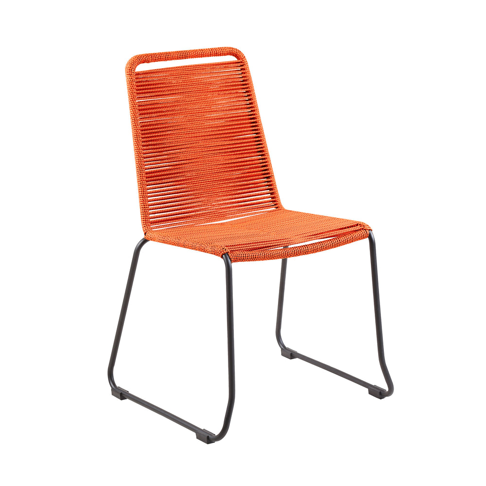 Homeroots Three Piece Gray And Black Round Stone Dining Set With Two Chairs  Stone,Eucalyptus,Rope 510913