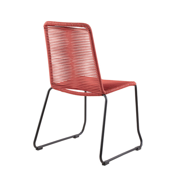 Homeroots Five Piece Gray And Black Round Stone Dining Set With Four Chairs  Stone,Eucalyptus,Rope 510915