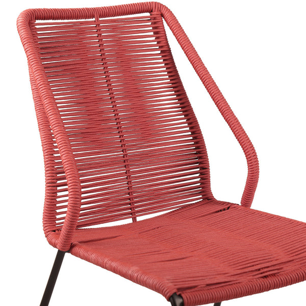 Homeroots Three Piece Gray And Black Round Stone Dining Set With Two Chairs  Stone,Eucalyptus,Rope 510920