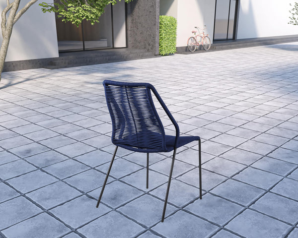 Homeroots Five Piece Gray And Black Round Stone Dining Set With Four Chairs  Stone,Eucalyptus,Rope 510922