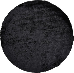 HomeRoots 4' Handmade Pink Shag Area Rug - Plush Retro Design for Cozy Comfort in Any Room Decor Style 8' Round 510952