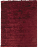 Homeroots 4' X 6' Red And Purple Shag Tufted Handmade Area Rug Red,Purple Polyester 510955