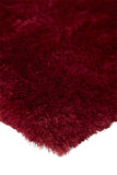 Homeroots 5' X 8' Red And Purple Shag Tufted Handmade Area Rug Red,Purple Polyester 510956