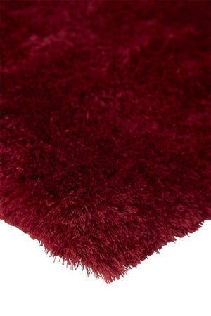 Homeroots 8' X 10' Red Purple Shag Hand Tufted Area Rug Red,Purple Polyester 510957