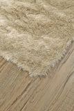 Homeroots 8' X 10' Tan And Taupe Shag Tufted Handmade Area Rug Tan,Taupe Polyester 510964