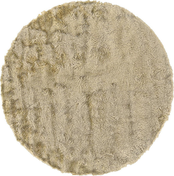 HomeRoots 4' Handmade Pink Shag Area Rug - Plush Retro Design for Cozy Comfort in Any Room Decor Style 8' Round 510966