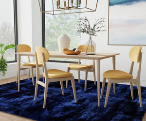 Homeroots 5' Handmade Pink Shag Area Rug - Luxurious Tufted Design For Cozy Living Spaces And Decor Accents Blue,Black Cotton Blend 510972