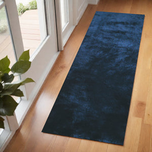 Homeroots 5' Handmade Pink Shag Area Rug - Luxurious Tufted Design For Cozy Living Spaces And Decor Accents Blue,Black Cotton Blend 510972