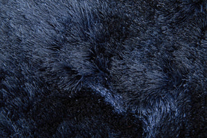 Homeroots 5' Handmade Pink Shag Area Rug - Luxurious Tufted Design For Cozy Living Spaces And Decor Accents Blue,Black Polyester 510973